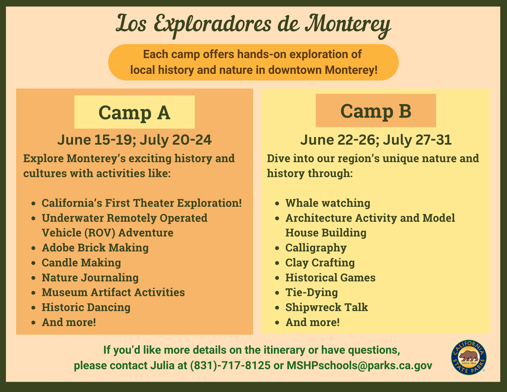 List of camp activities 